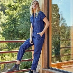 SOLD Outerknown SEA Suit Jumpsuit in Abyss Denim